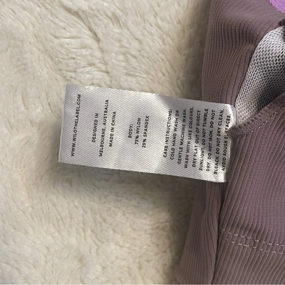 ANTHROPOLOGIE - WILO, Racer bra Sports bra in Mauve & lavender, size Medium - Picture 10 of 11